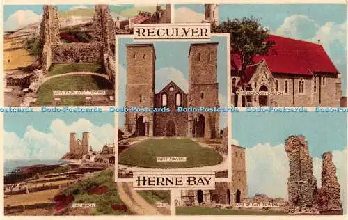 R551457 Reculver Herne Bay West Towers Norman Shoesmith and Etheridge Multi View