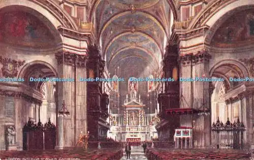 R551598 London Interior St Pauls Cathedral Tuck Oilette No 8649