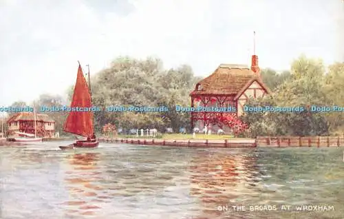 R551649 On Broads at Wroxham Art Colour Brian Gerald A199 Valentines