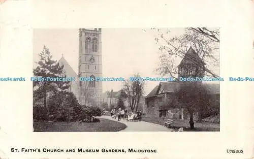 R551667 St Faiths Church and Museum Gardens Maidstone U70 1835 Arcadia Bazaar Se