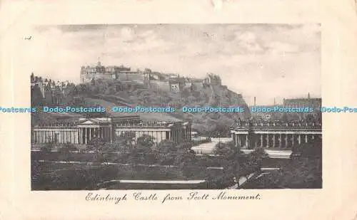 R551725 Edinburgh Castle aus Scott Monument Reliable Serie W R und S 1913