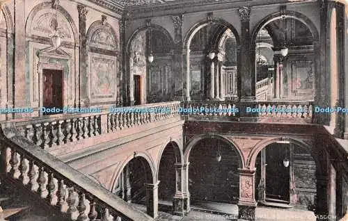 R551756 Staircase Municipal Buildings Glasgow B and Rs Camera Series No 439 1913