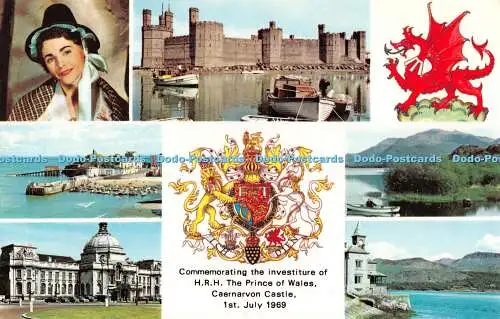 R551876 Gedenken an Investitur von S R H Prince of Wales Caernarvon Castle 196