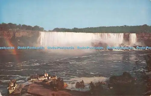 R551901 A view of American Falls of Niagara from Canada F H Leslie Scenic Art 19