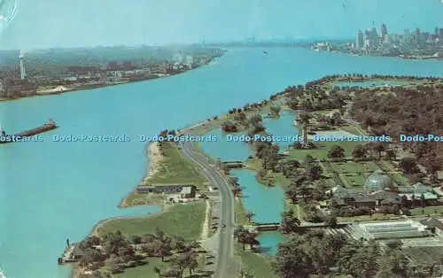 R551902 Luftaufnahme von Belle Isle Detroit Michigan Larry Witt Dexter Press 1964