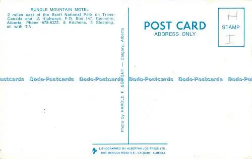 R551923 Rundle Mountain Motel Albertan Job Press Harold P Seright