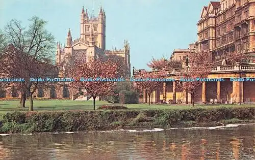 R552110 Bath Abbey Bath WHS 822 W R Bawden Plastichrome Farbbild Verlag