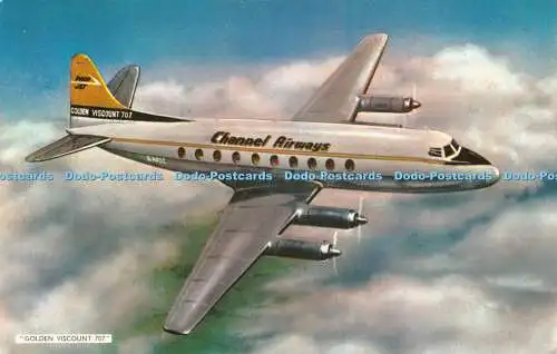 R552205 Golden Viscount 707 Fly Channel Airways K Woolcott