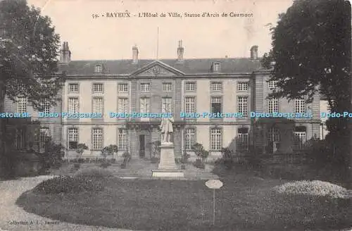 R552236 59 Bayeux Hotel de Ville Statue dArcis de Caumont Collection A L Bayeux