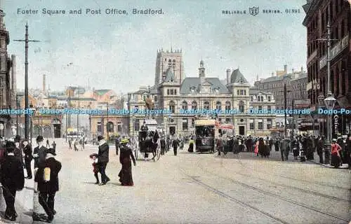 R552260 Foster Square and Post Office Bradford Reliable Series W R and S 01891 1