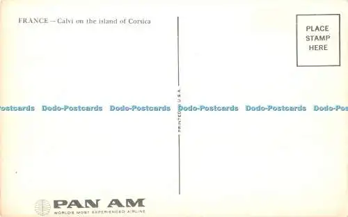 R552323 Frankreich Calvi auf der Insel Korsika Pan Am erfahrenste Fluggesellschaft der Welt