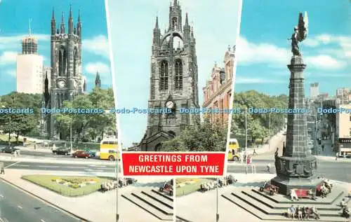 R552395 Grüße aus Newcastle Upon Tyne St Nicholas Cathedral und Haymarket D