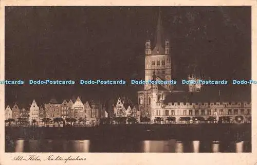 R552505 Alt Köln Nachtaufnahme J Kessel 1928