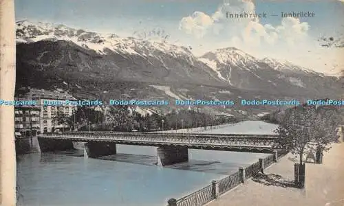 R552526 Innsbruck Innbrücke Hugo Radeck Nr 4072 1922