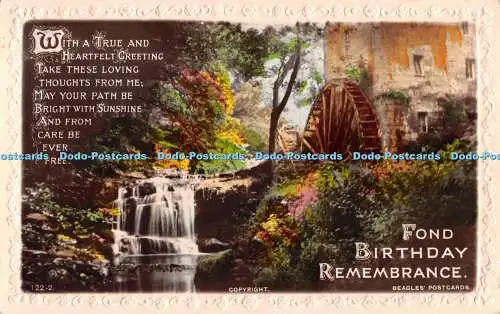 R554577 Fond Birthday Remembrance J Beagle RP 1932