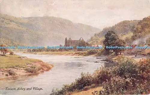 R554586 Tintern Abbey and Village A and C Black The Wye Series No 40 Sutton Palm