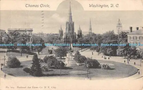 R552581 Washington D C Thomas Circle National Art Views No 224 1903