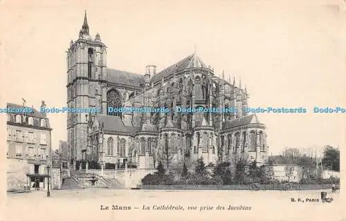 R552593 Le Mans La Cathedrale vue prise des Jacobins B F