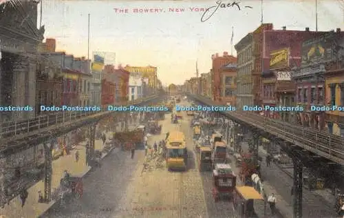 R554640 New York The Bowery Ill Postkarte