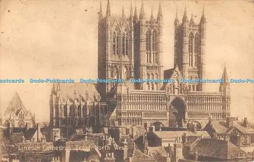 R552614 Lincoln Cathedral from North West W H S Aldwych Series 1917