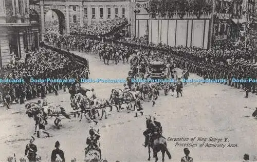 R554679 Krönung von König George V Prozession in der Admiralty Arch Valentine Serie