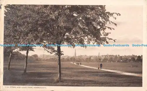 R552676 Harrogate The Stray and West Park W H Smith Majestic Photogravure Series