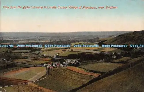 R552703 Blick vom Deich zeigt das hübsche Sussex Village of Poynings in der Nähe von Br