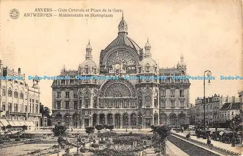 R552718 Anvers Gare Centrale et Place de la Gare G Hermans 1920