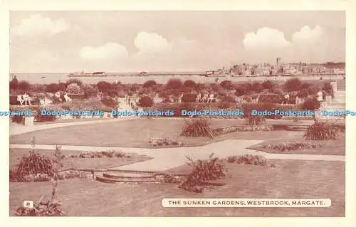 R554769 Margate The Sunken Gardens Westbrook A H und S Paragon Serie