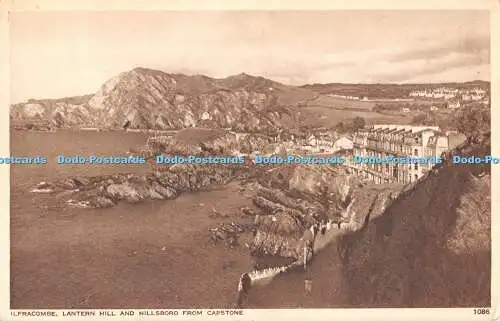 R554799 Ilfracombe Lantern Hill and Hillsboro From Capstone B C M Pictures 1955