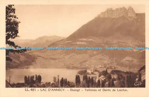 R552763 Lac D Annecy Duingt Talloires et Dents de Lanfon LL 481 C A P