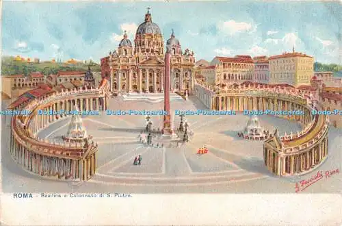 R552786 Roma Basilica e Colonnato di S Pietro G Facciola