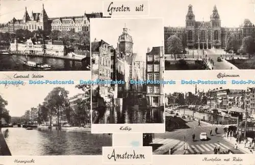 R552831 Groeten uit Amsterdam Hauptbahnhof Herengracht Rijksmuseum H Greven M