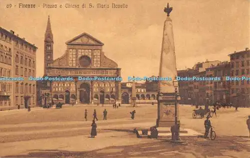 R552849 Firenze Piazza e Chiesa di S Maria Novella E P F