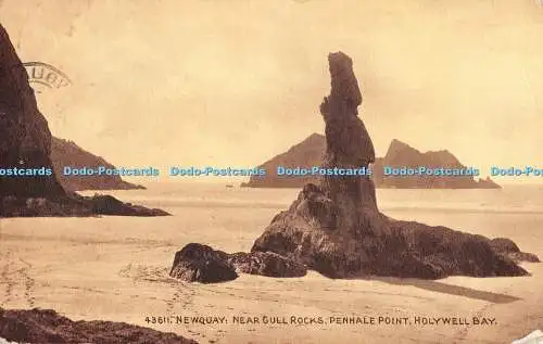 R554894 Newquay Near Gull Rocks Penhale Point Holywell Bay The Photochrome Sepia