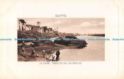 R552888 Egypte Le Caire Bord du Nil au Boulac L and H The Cairo Postcard Trust N