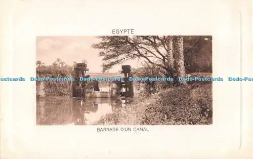 R552920 Egypte Barrage D Un Canal L and H The Cairo Postcard Trust No 21