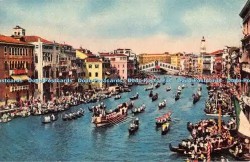 R552931 Venezia Regate am Canal Grande Fratelli Scrocchi