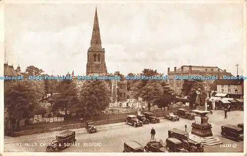 R554994 Bedford St Paul Church and Square Valentine Photo Brown