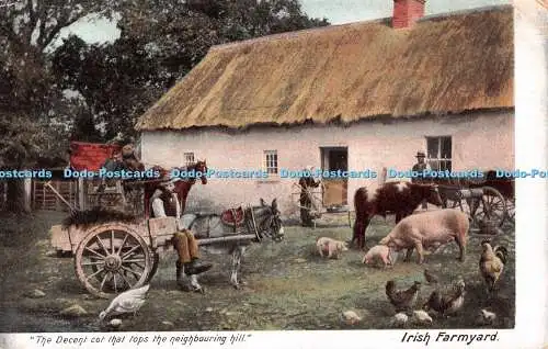 R555056 Anständiges Kinderbett auf dem benachbarten Hügel Irish Farmyard W Lawrence 7739 19