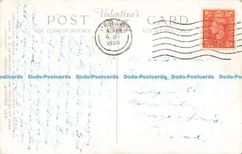 R556575 Needle Rock and Plemont Caves Jersey A1754 Art Colour E W Trick Valentin
