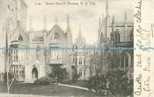 R556593 A 68 Grace Church Rectory N Y City Rotograph 1906