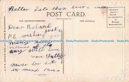 R553031 Gute Wünsche zum Geburtstag Frau Mann und Pferd E T W Dennis