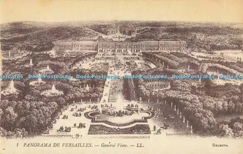 R556605 1 Panorama de Versailles Gesamtansicht LL Selecta Levy Fils