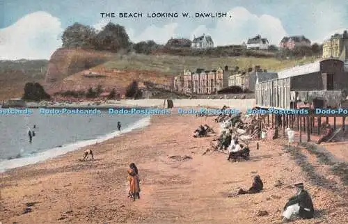 R553087 Dawlish The Beach Looking W E T W Dennis