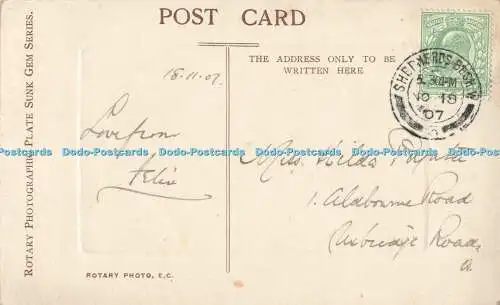 R556653 P 596 Gartentor Pferd Dreh Fotoplatte versenkt Edelstein Serie 1907