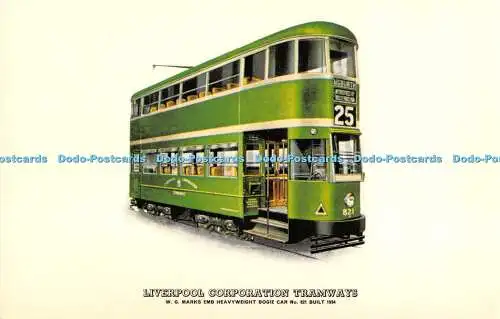 R553131 Liverpool Corporation Tramways W H Marks EMB Heavyweight Bogie Car No 82