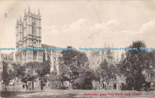 R555228 4312 Westminster Abbey from Deans Yard London N L P P 1912