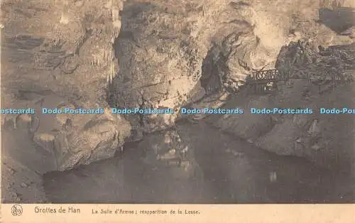 R555253 Nels Grottes de Han La Salle dArmes Reapparition de la Lesse S A des Gro