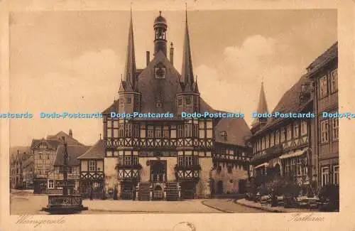 R555256 Wernigerade Rathaus Fr Gottsched Louis Koch Halberstadt